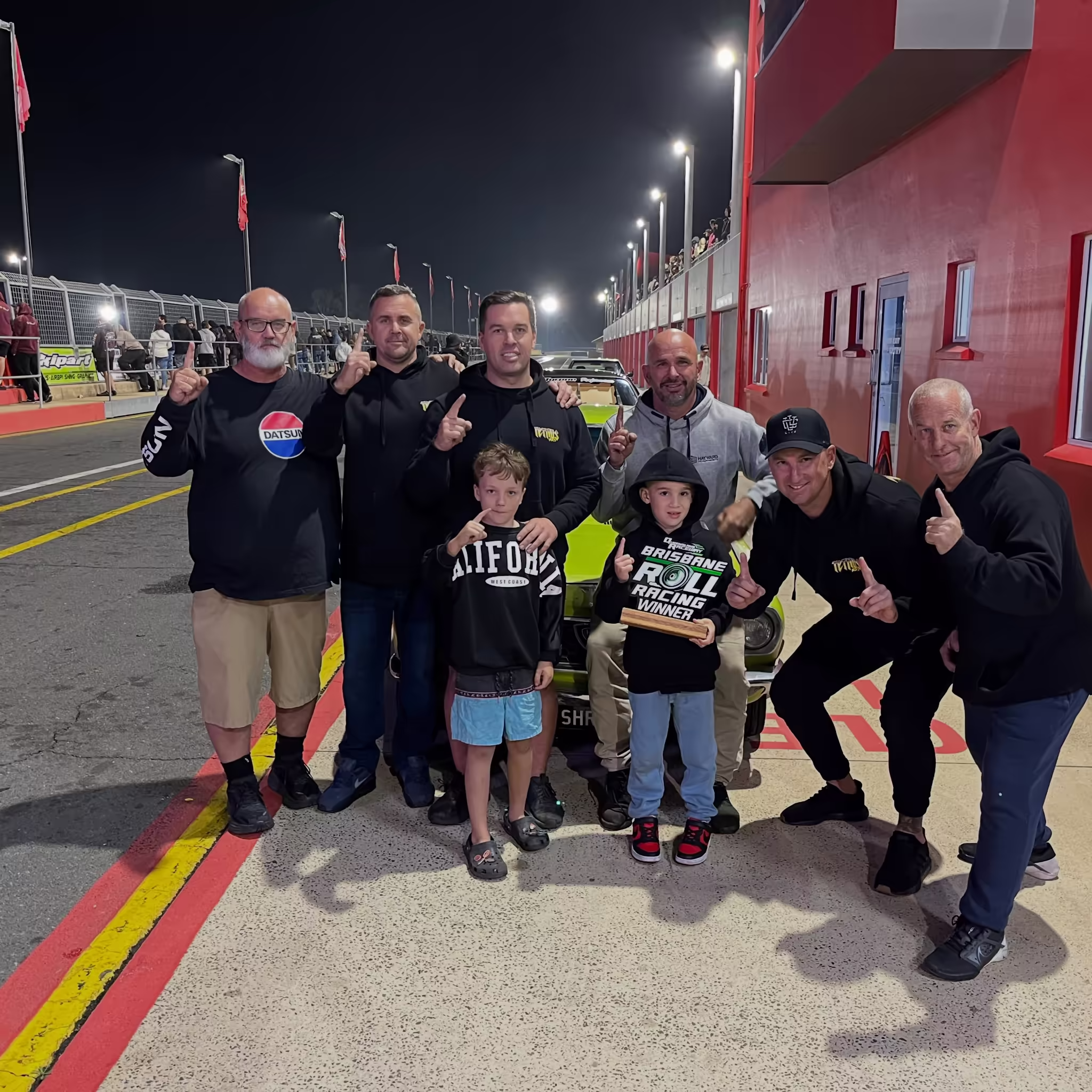Murphs team at Brisbane Roll Racing